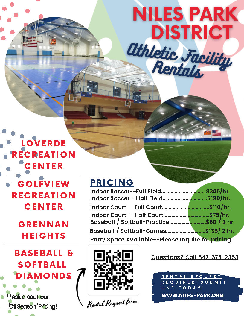 Athletic Facility Rental Flyer