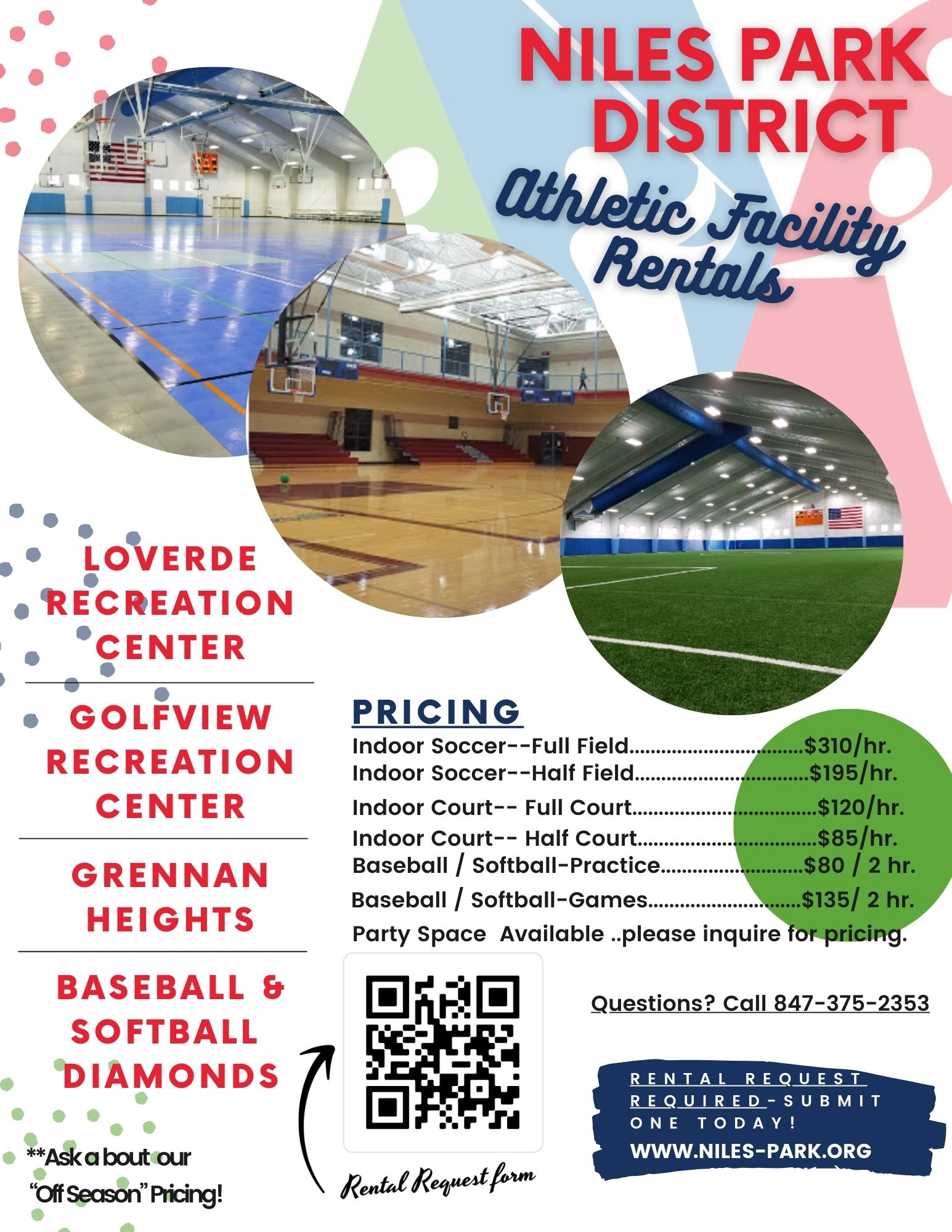 Athletic Facility Rental Flyer 2
